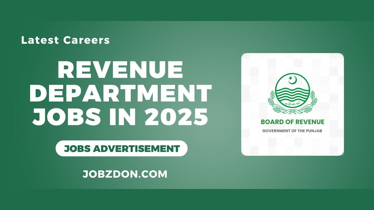 Revenue Department Punjab Jobs 2025