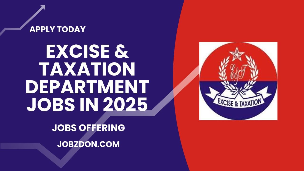 Excise and Taxation Department Punjab Jobs 2025