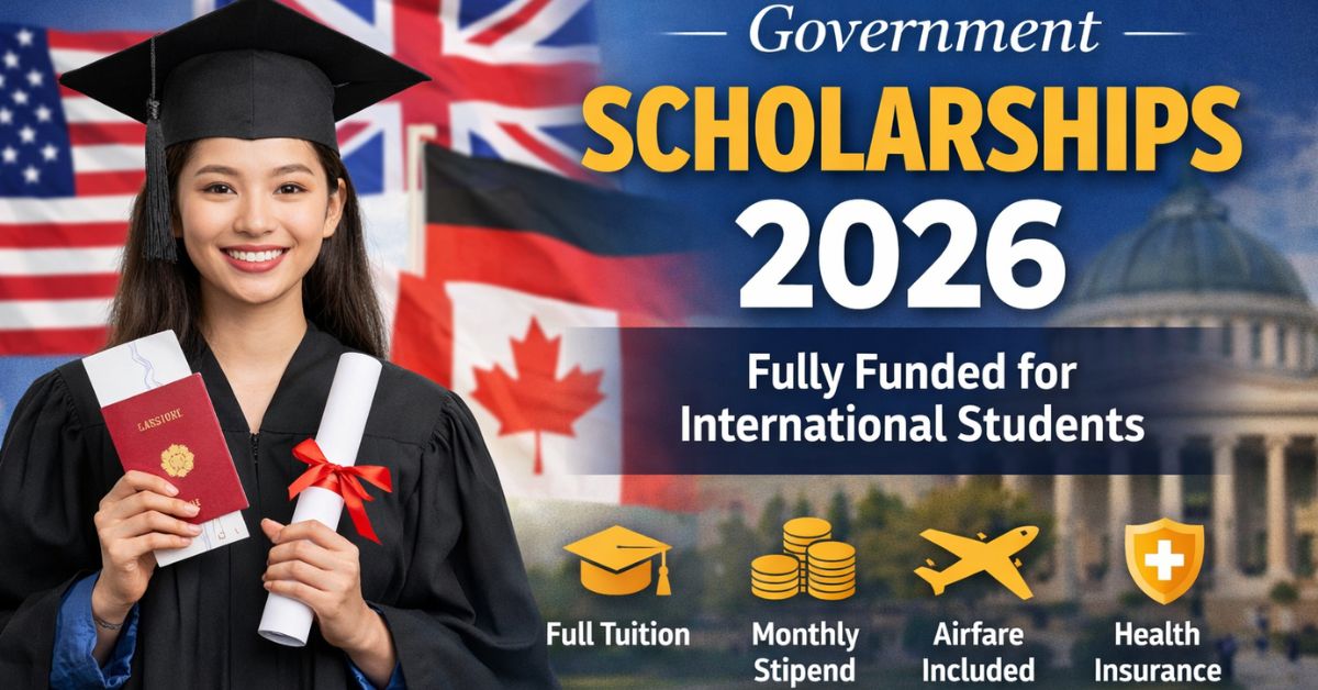 Government Scholarships 2026 for International Students: Fully Funded Opportunities, Eligibility & How to Apply